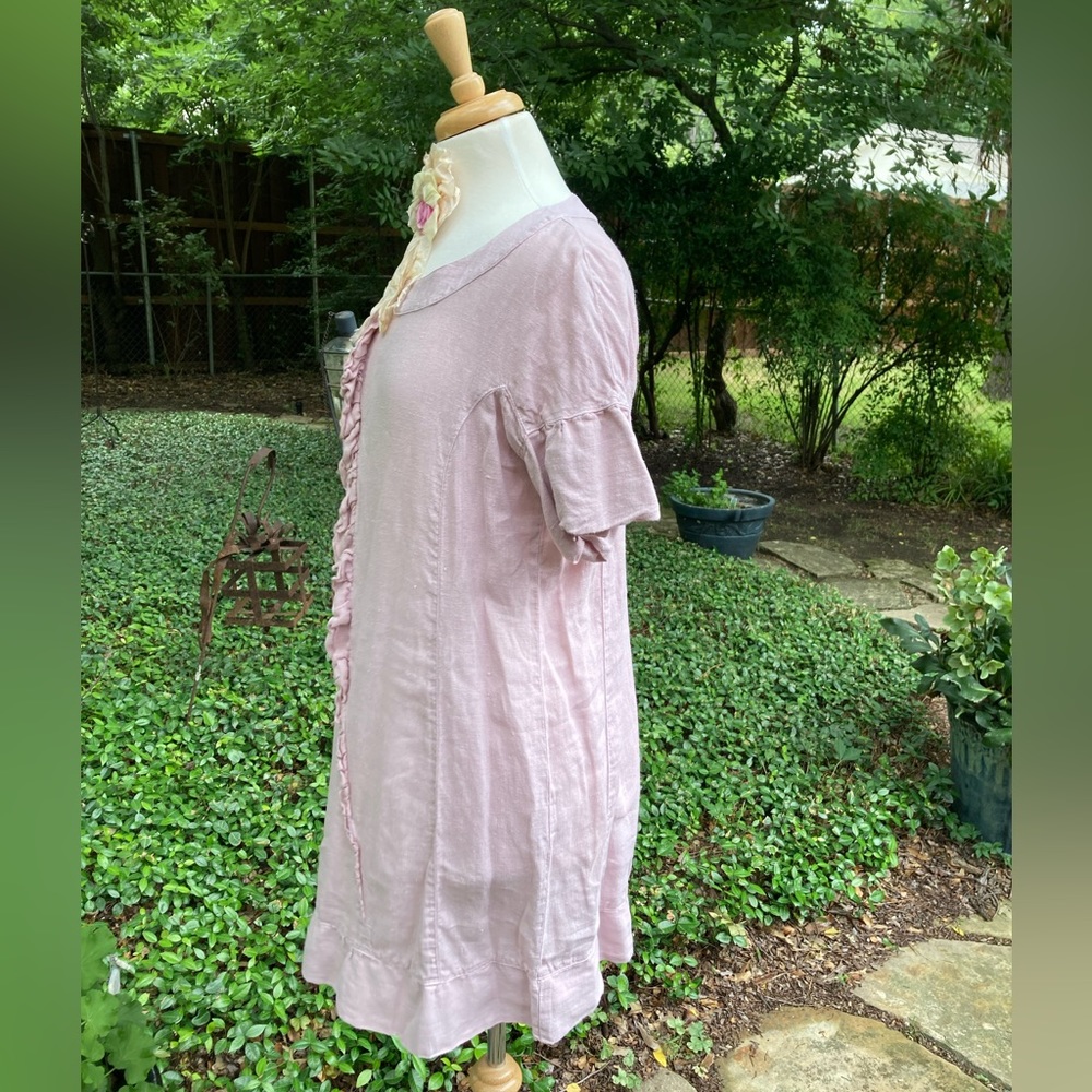 GRIZAS Linen Dusty Rose Dress S - Picture 6 of 7